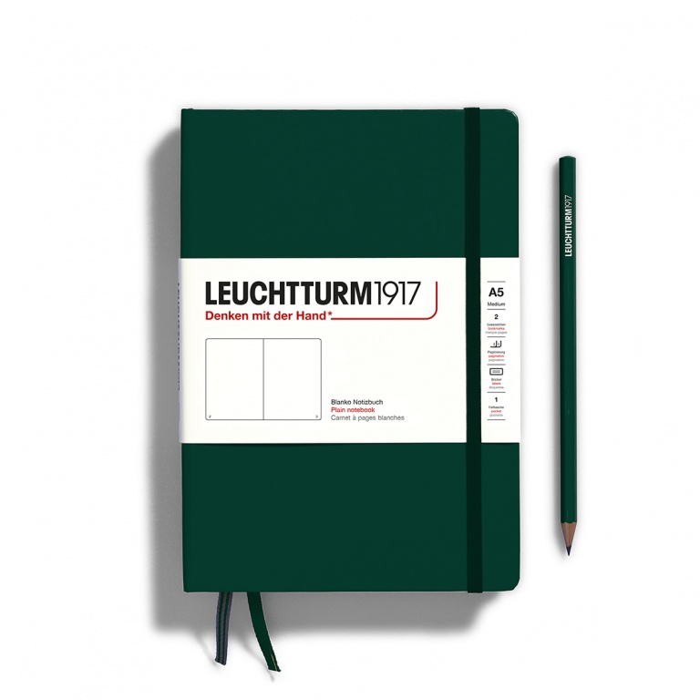 Leuchtturm1917 medium - plain - forest green