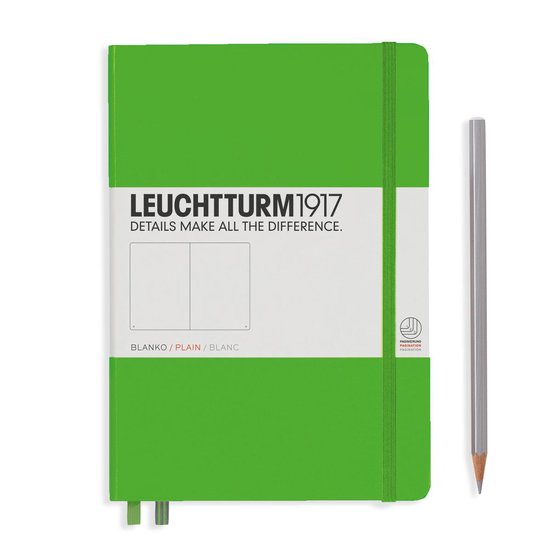 Leuchtturm1917 medium plain fresh green
