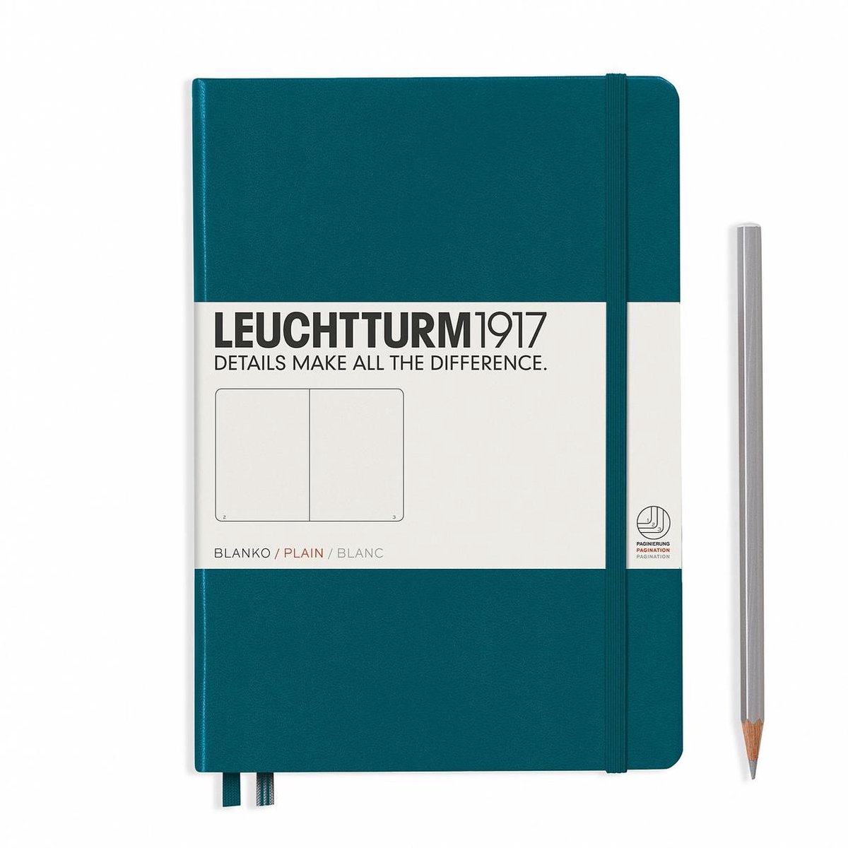 Leuchtturm1917 medium - plain - pacific