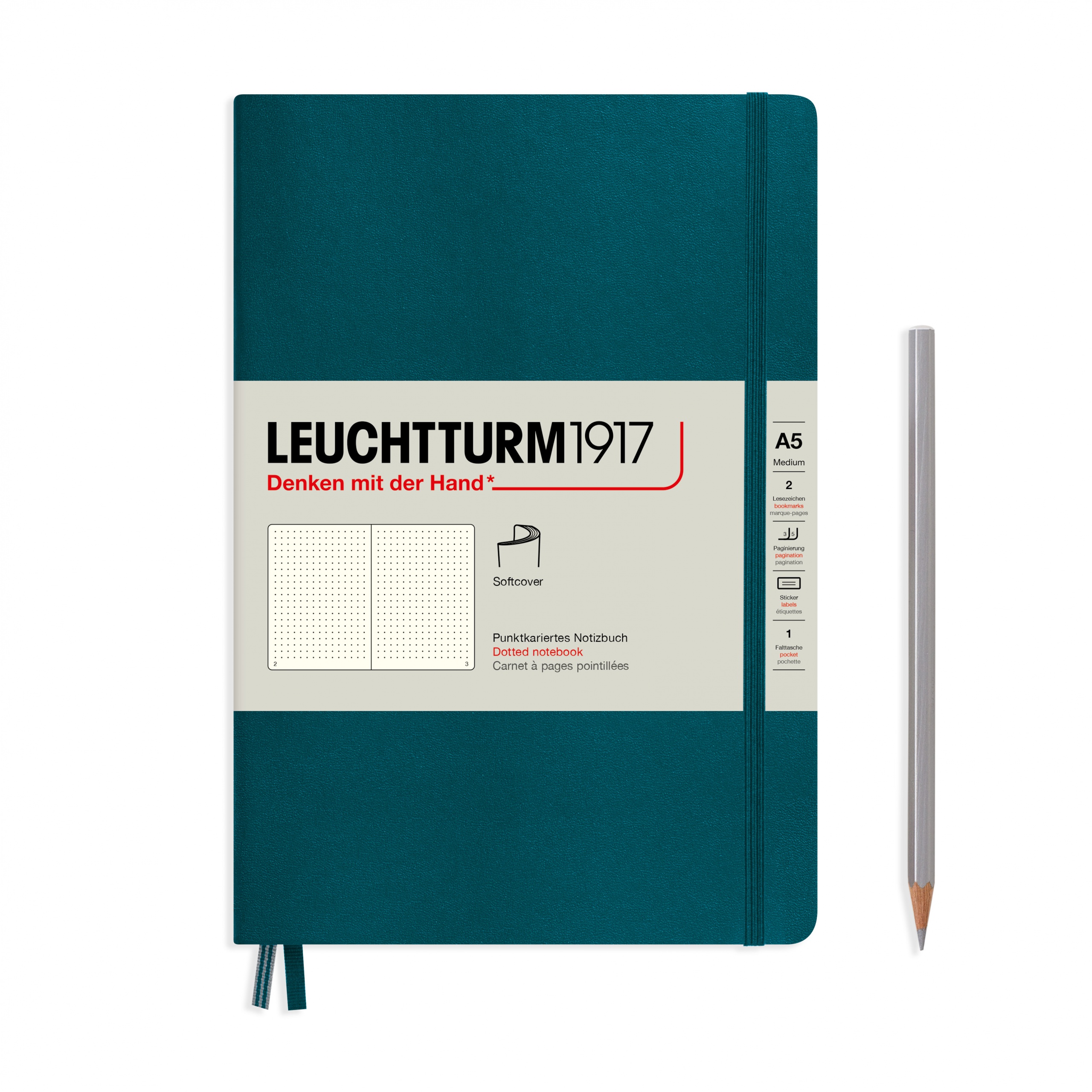 Leuchtturm1917 medium softcover - dotted - pacific
