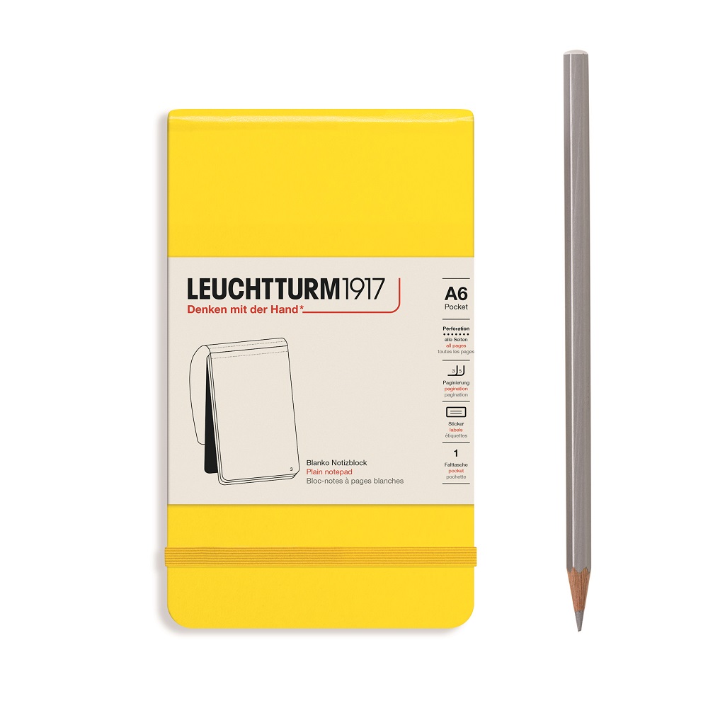 Leuchtturm1917 notepad - plain - lemon