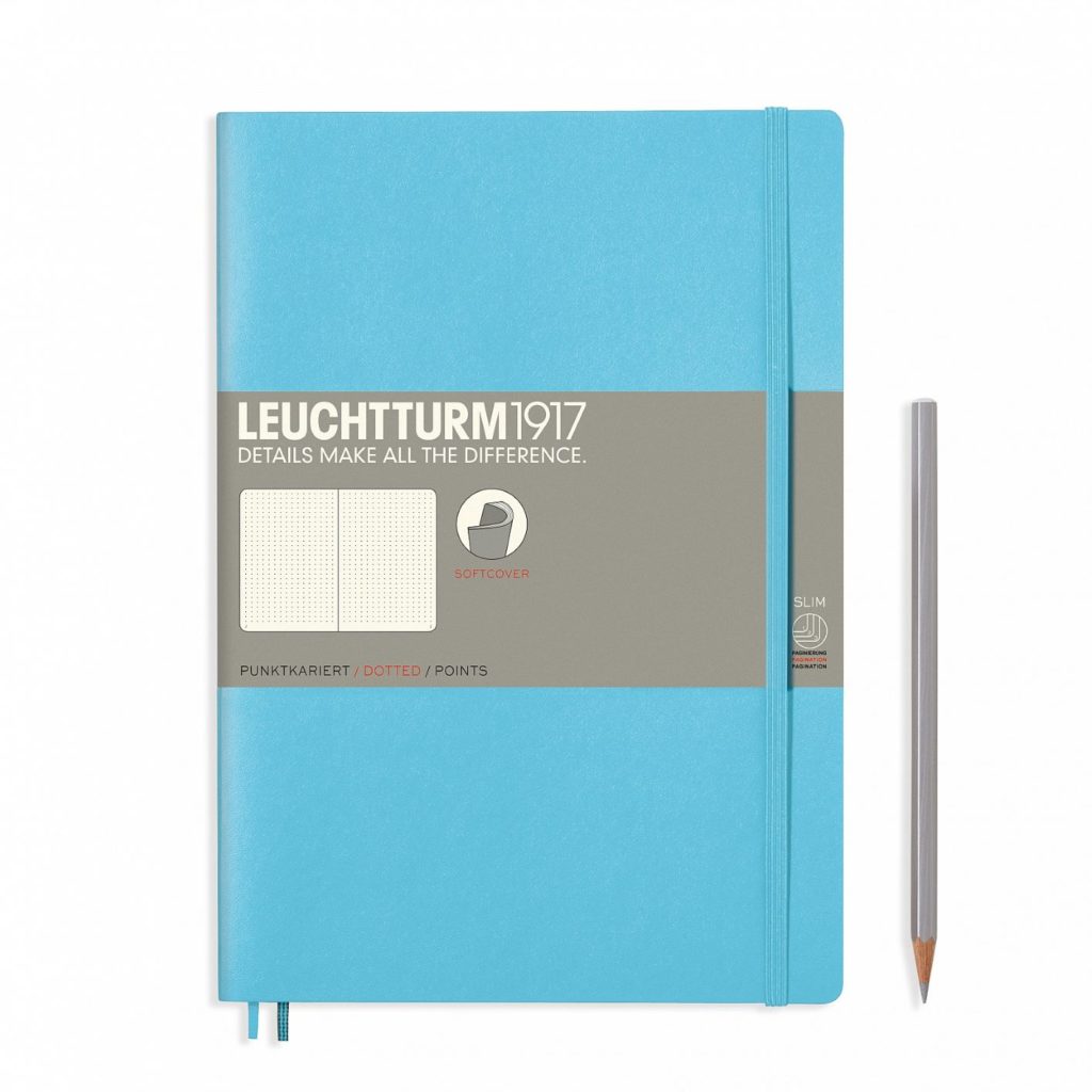 Leuchtturm1917 soft cover B5 dotted ice blue