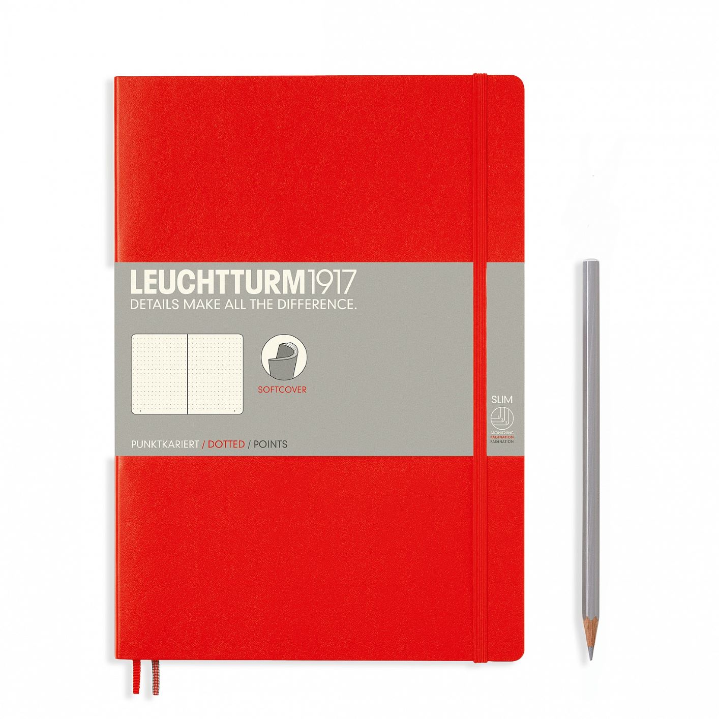 Leuchtturm1917 soft cover B5 dotted red