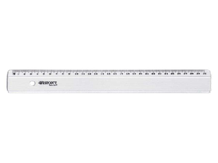 Liniaal Westcott 30cm kunststof