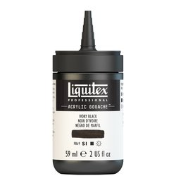Liquitex acrylic gouache 59ml - S1 244 Ivory black
