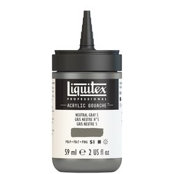 Liquitex acrylic gouache 59ml - S1 599 Neutral gray value 5