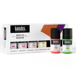 Liquitex acrylic gouache set 6 x 59ml Fluorescents