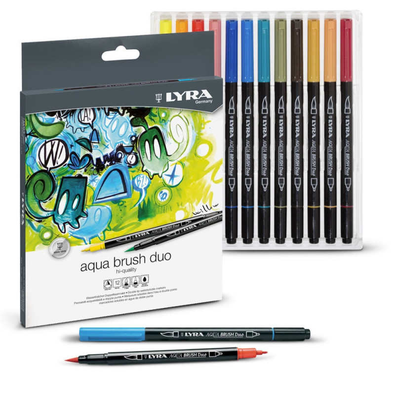 Lyra aqua brush duo - set 12