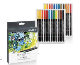 Lyra aqua brush duo - set 24