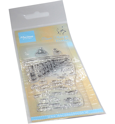 Marianne Design Clearstamps - Border Strandpalen