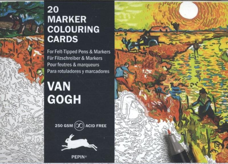 Marker colour cards - Van Gogh
