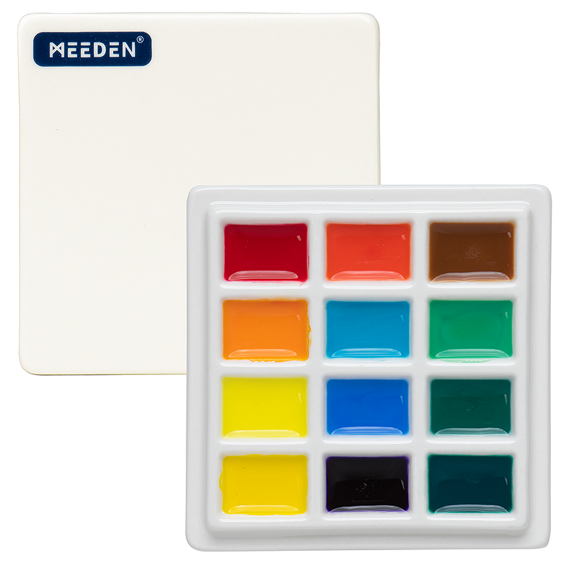 Meeden round palette - 12 vakken + 1 mengvak