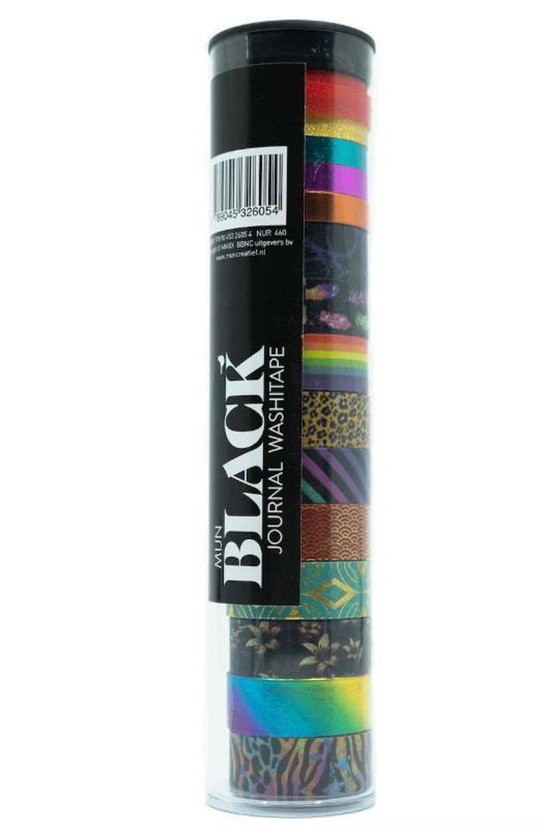 Mijn black journal, washi tape