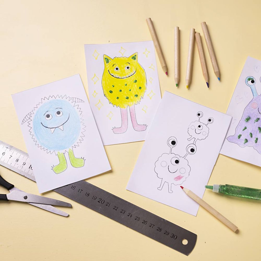 Mini Hobbyset Kleuren Monsters