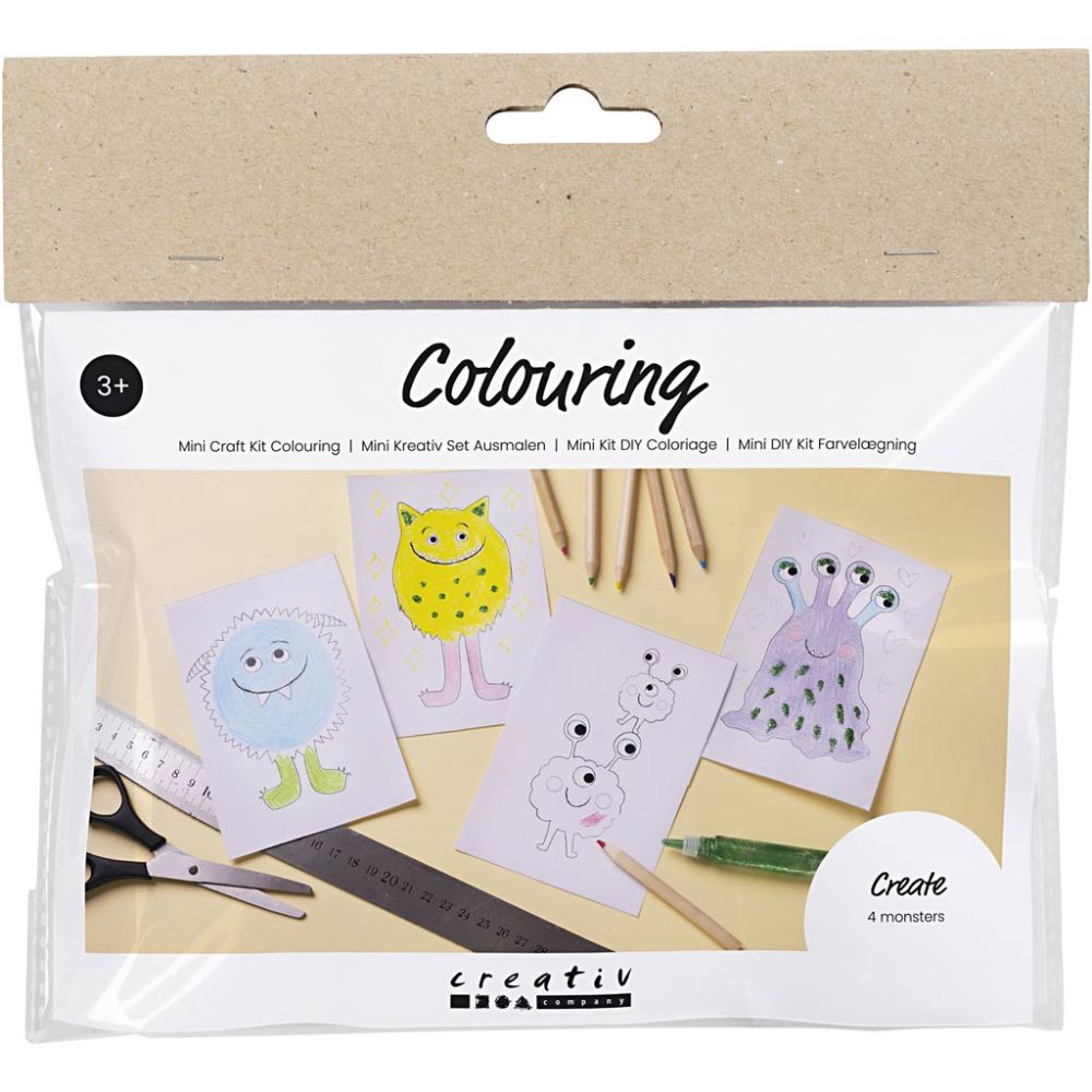 Mini Hobbyset Kleuren Monsters
