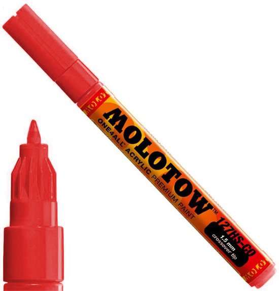 Molotow acrylmarker 1.5mm 013 traffic red