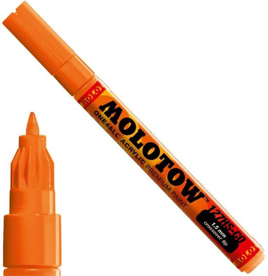 Molotow acrylmarker 1.5mm 085 dare orange