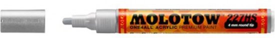 Molotow acrylmarker 4mm – 227 metallic zilver