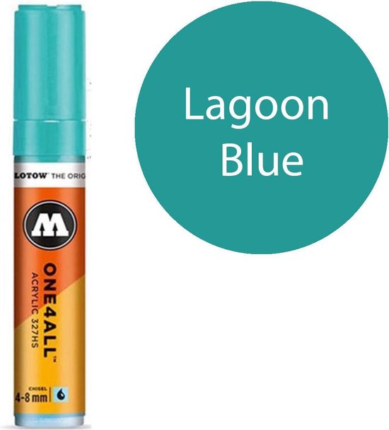 Molotow acrylmarker 8mm 206 lagoon blue