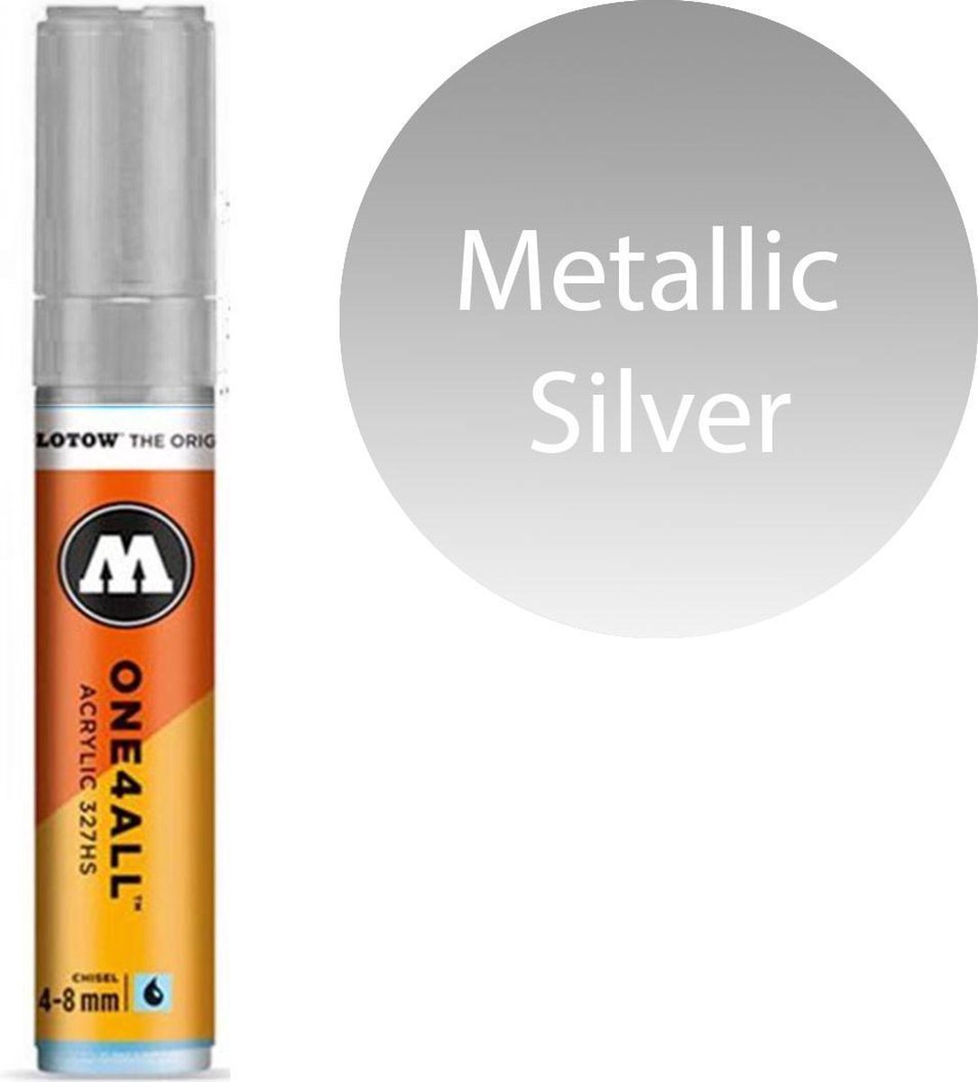 Molotow acrylmarker 8mm 227 metallic zilver