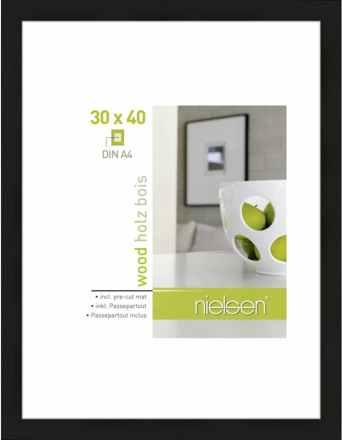 Nielsen wissellijst apollo 30 x 40 - zwart