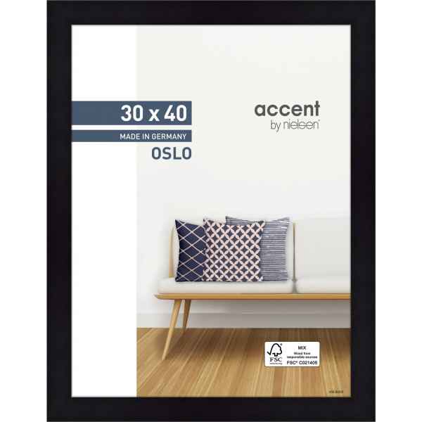 Nielsen wissellijst Oslo 30 x 40 - zwart