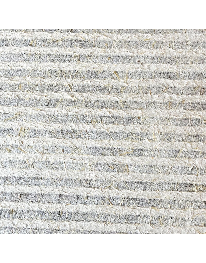 Olino Mulberry papier maisvezel met strepen relief