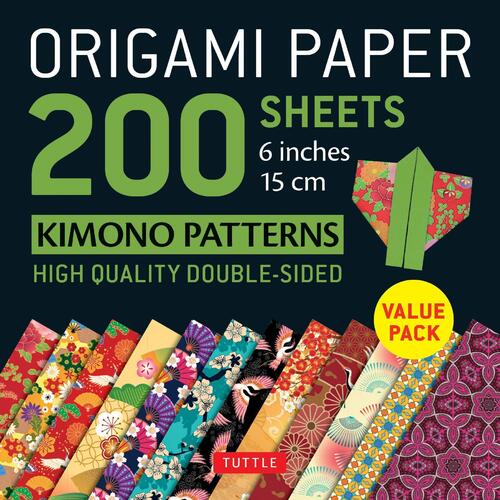Origami paper, kimono patterns 15x15
