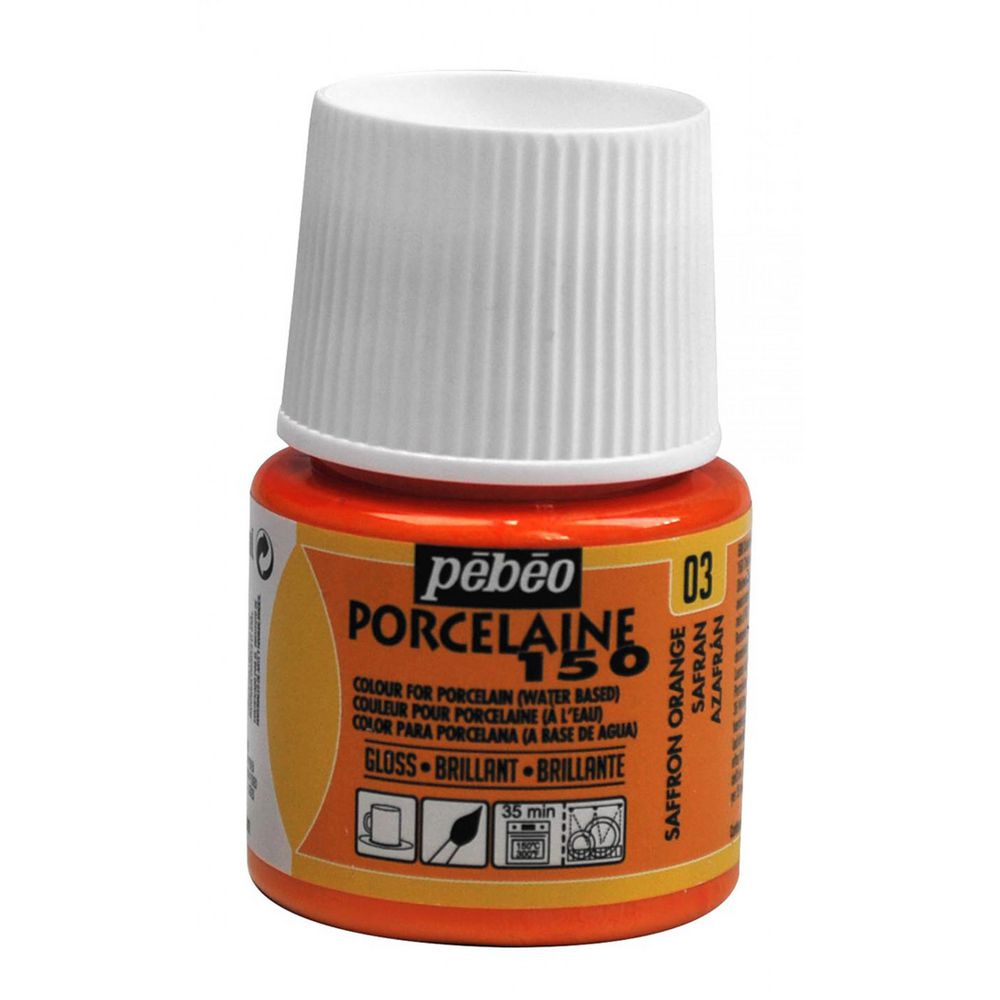 Pebeo porcelaine 150 - 03 saffron orange