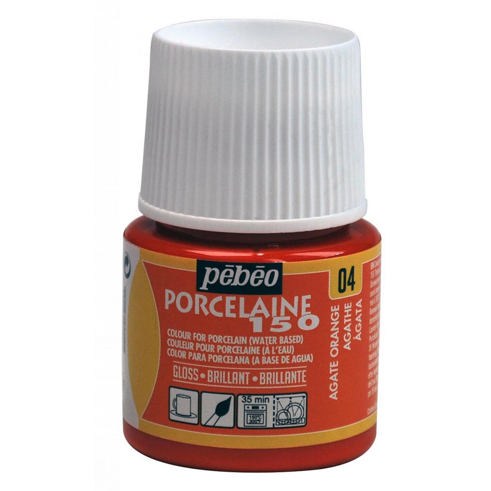 Pebeo porcelaine 150 - 04 agata orange