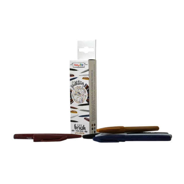 Pentel Brush Sign SES15C 6 Set City Crush