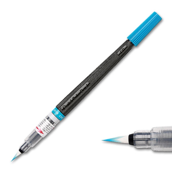 Pentel penseelstift incl. vulling hemelsblauw