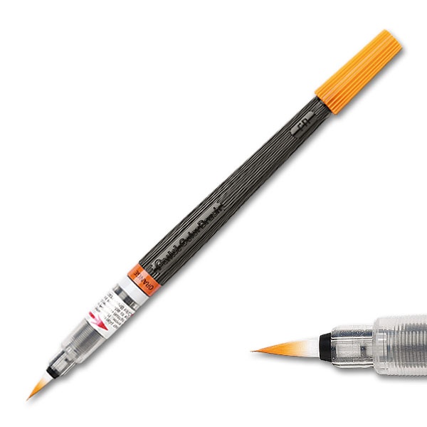 Pentel Penseelstift incl. vulling oranje