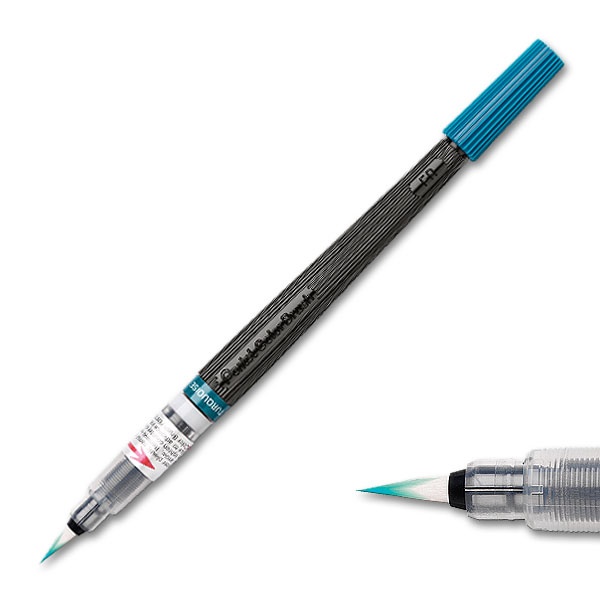 Pentel penseelstift incl. vulling turkoois