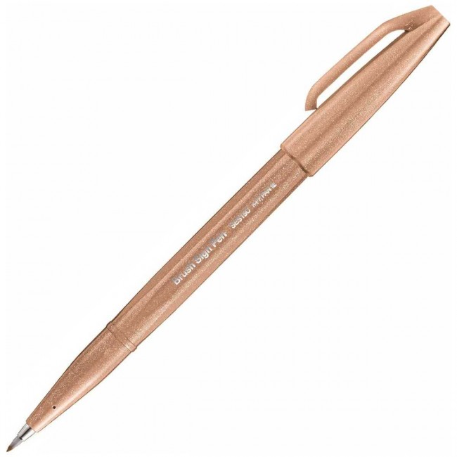 Pentel sign brushpen - SES15C pale brown