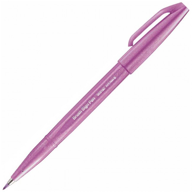 Pentel sign brushpen - SES15C pink purple