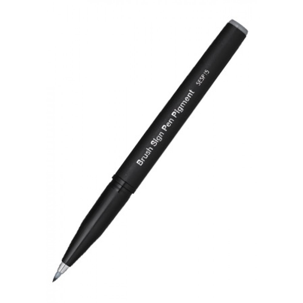 Pentel sign pen pigment - grijs