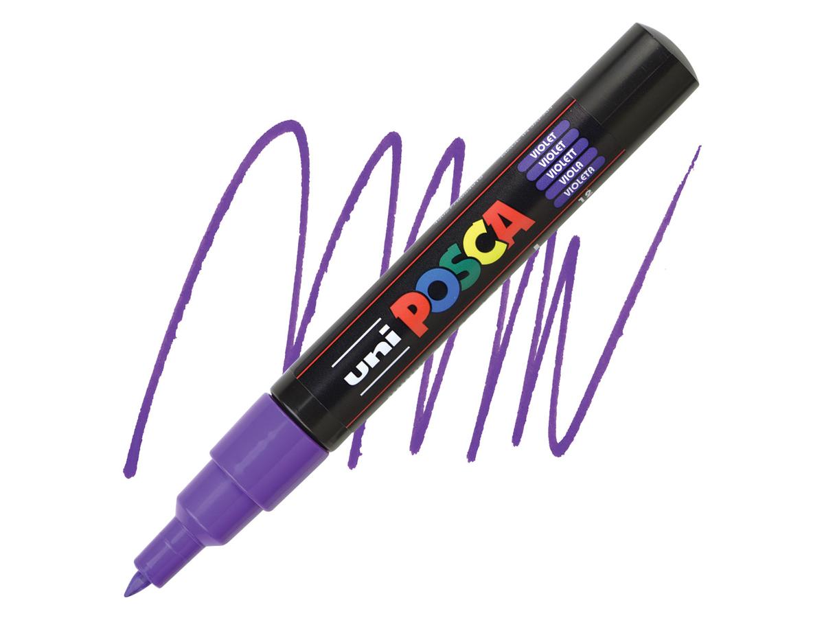 Posca acrylmarker - PC-1MC 0.7mm - 12 paars