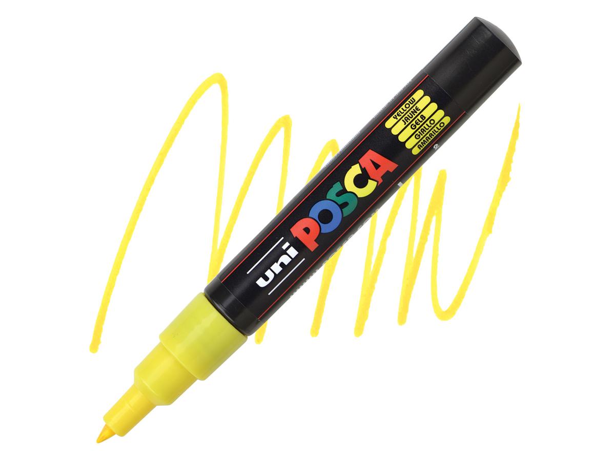 Posca acrylmarker - PC-1MC 0.7mm - 2 geel