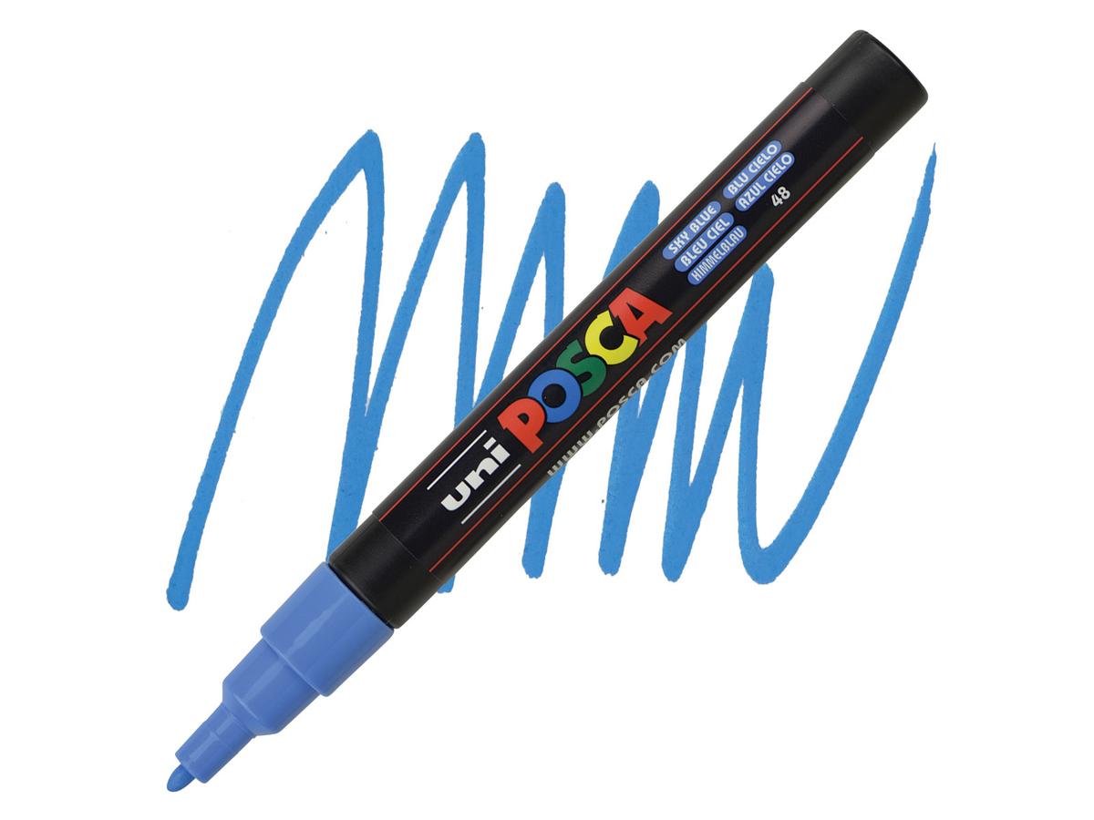 Posca acrylmarker - PC-1MC 0.7mm – 48 sky blue