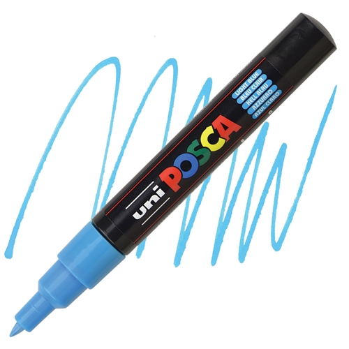 Posca acrylmarker - PC-1MC 0.7mm – 8 licht blauw