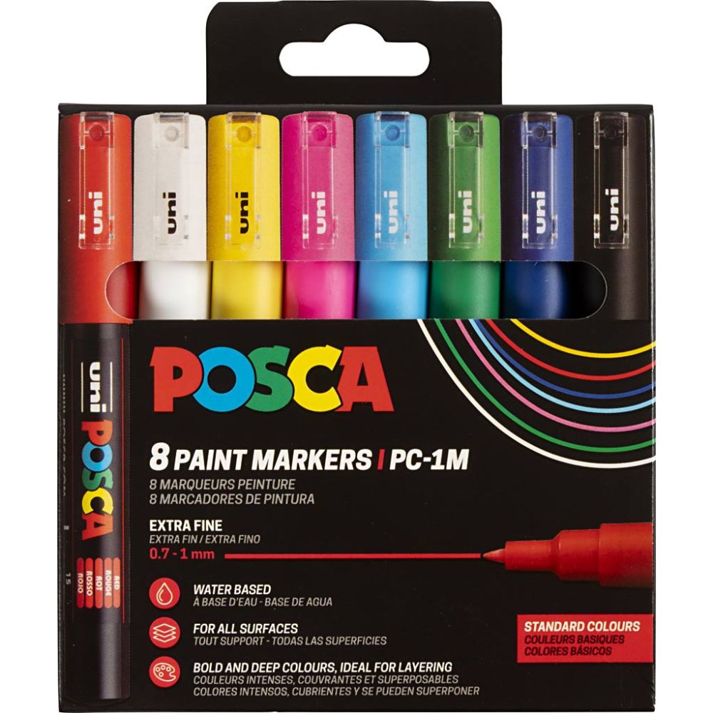 Posca acrylmarker - PC-1MC set 8