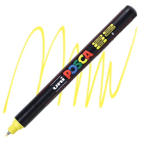 Posca acrylmarker - PC-1MR 0.7mm - 2 geel