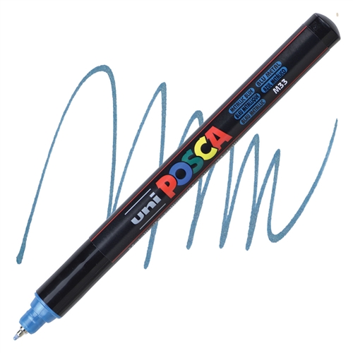 Posca acrylmarker - PC-1MR 0.7mm – 33 metallic blauw