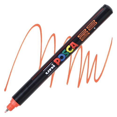 Posca acrylmarker - PC-1MR 0.7mm – 4 donkeroranje