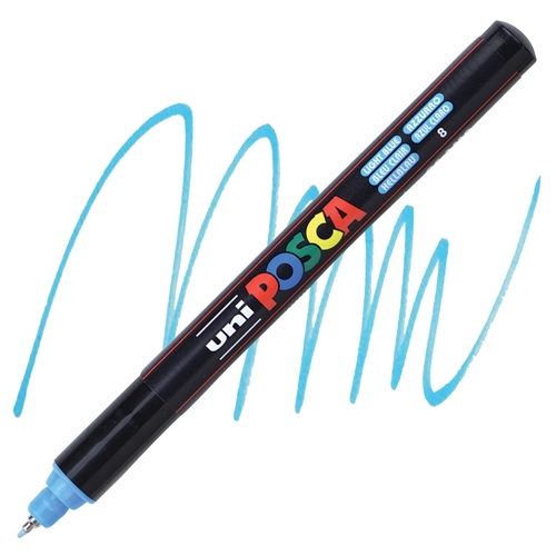 Posca acrylmarker - PC-1MR 0.7mm - 8 lichtblauw