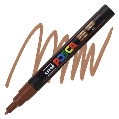Posca acrylmarker - PC-3M 0.9-1.3mm - 21 kastanjebruin