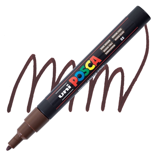 Posca acrylmarker - PC-3M 0.9-1.3mm - 22 donkerbruin