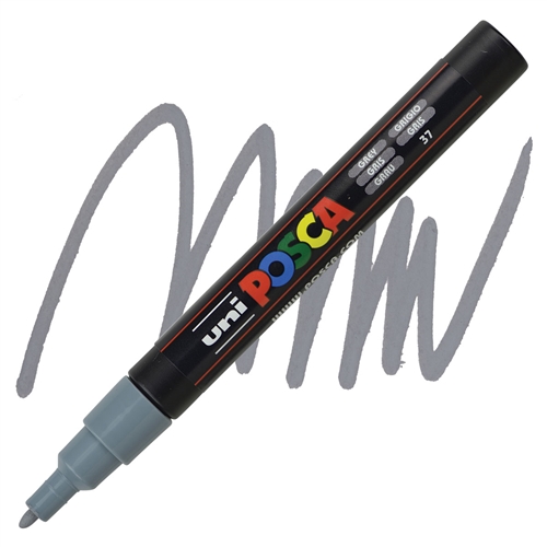 Posca acrylmarker - PC-3M 0.9-1.3mm - 37 grijs