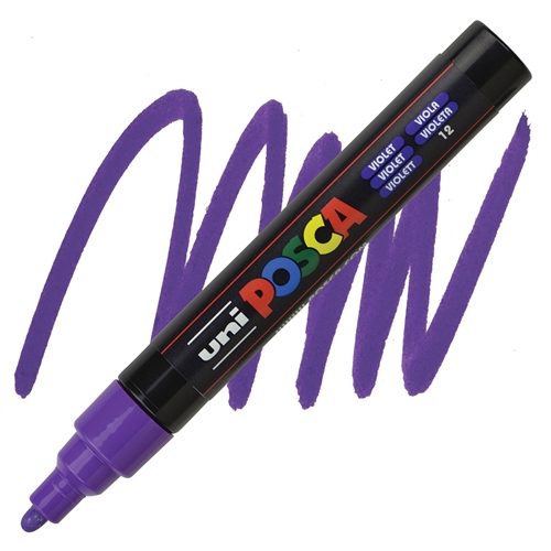 Posca acrylmarker - PC-5M 1.8-2.5mm - 12 paars